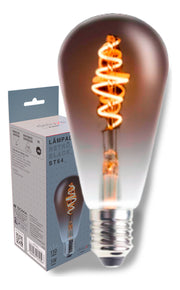 Lâmpada Led Filamento St64 Retrô Âmbar Branco Quente Cor Da Luz Amarela 2200k 127/220v