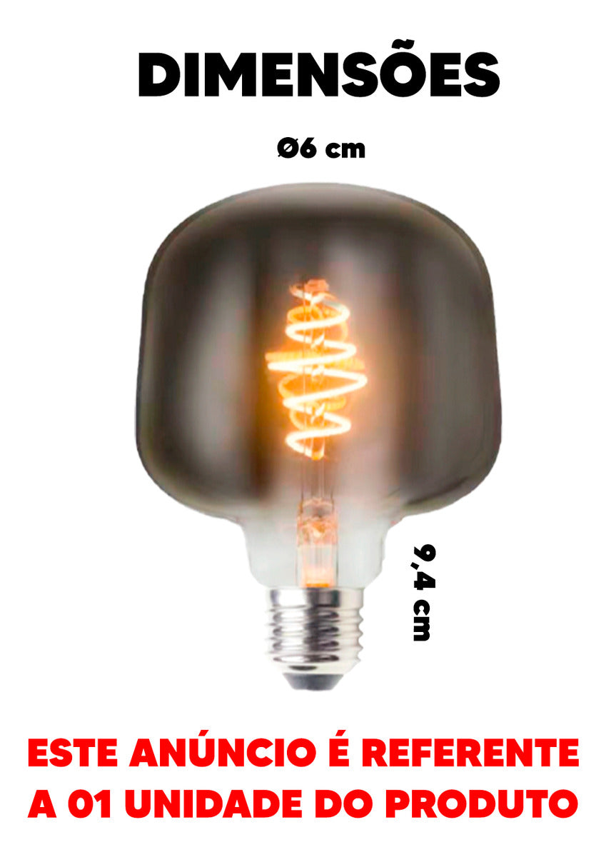 Lampada Led Retro T125 5w 2200k 110v/220v Deluxe