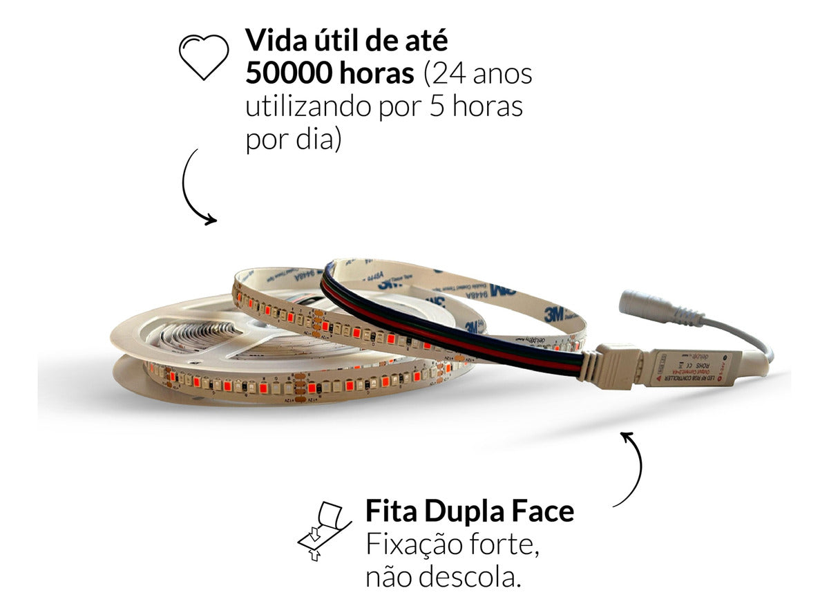 Fita Led Risque 10w RGB IP20 12v Avant