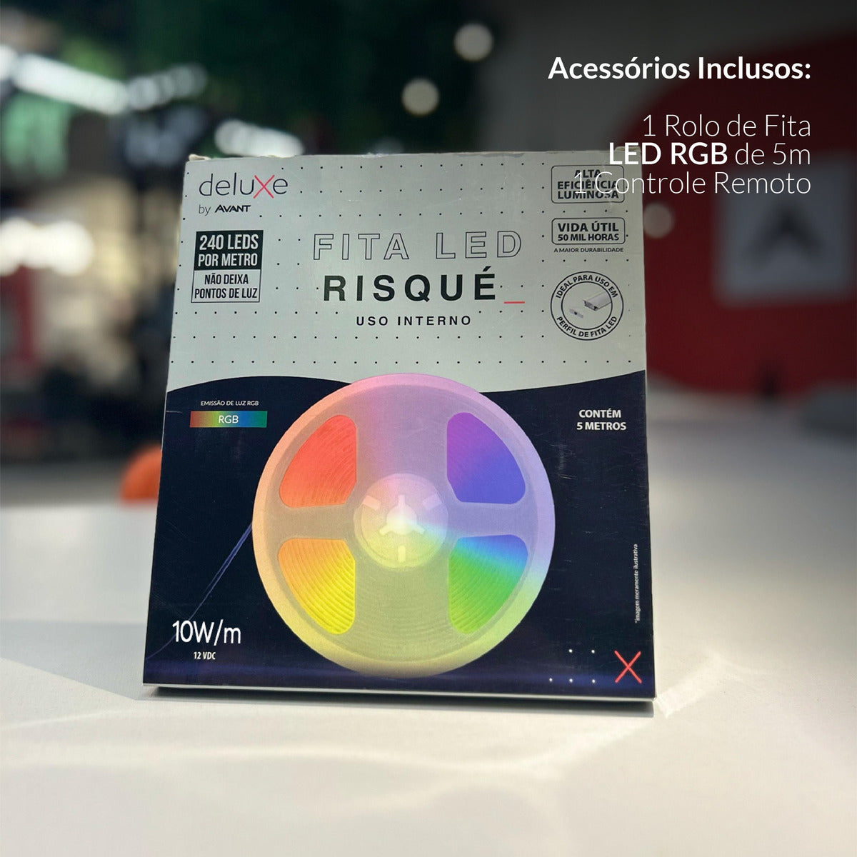 Fita Led Risque 10w RGB IP20 12v Avant