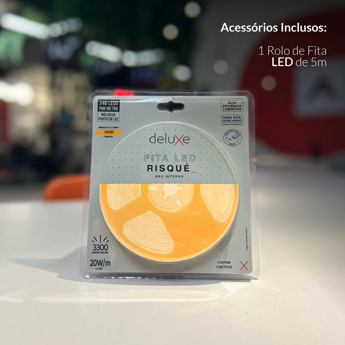 Fita Led Risqué 20w 3000k Branco Quente 3300lm IP20 12v Avant