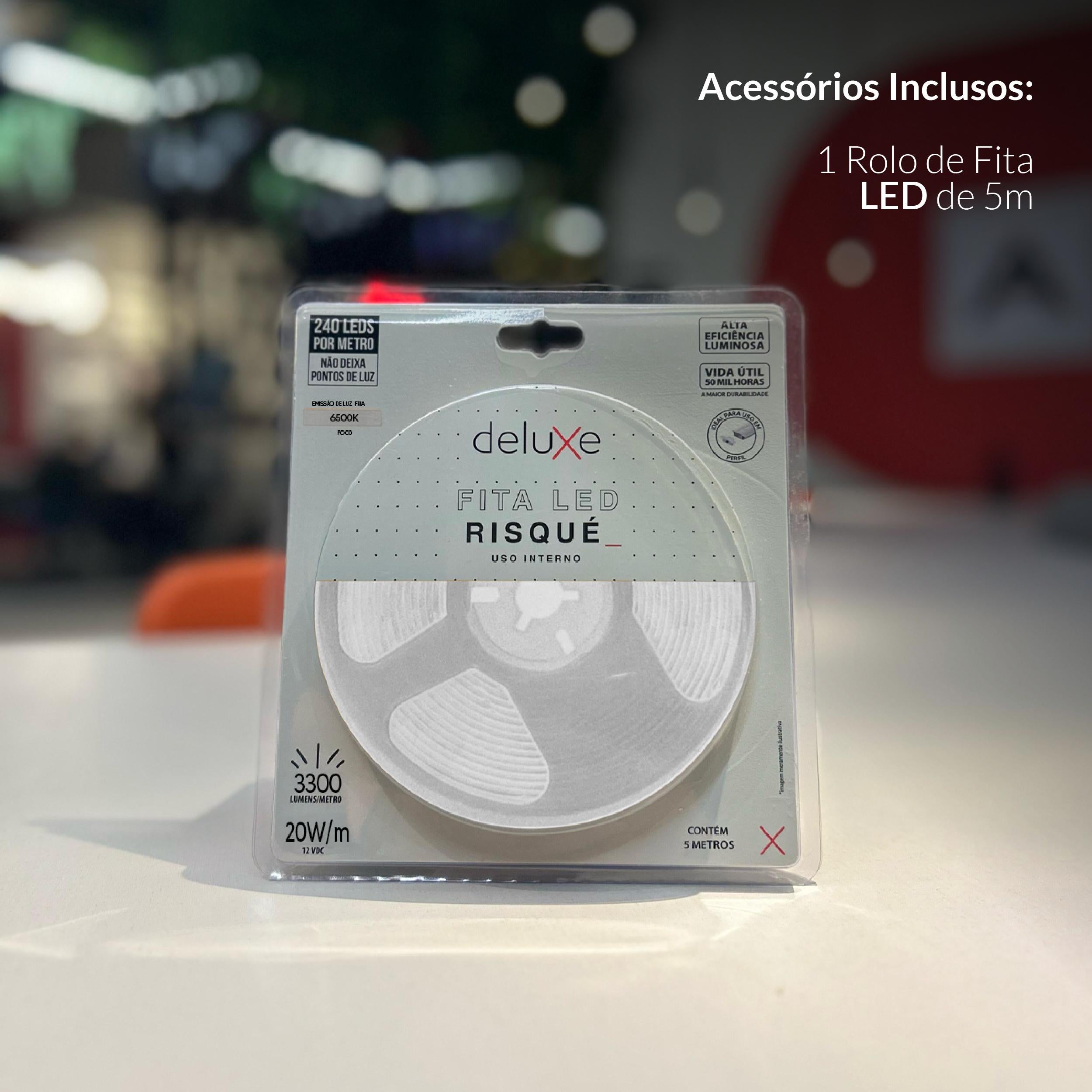 Fita Led Risqué 20w 6500K Branco Frio 3300lm IP20 12v Avant