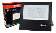 Refletor Slim 100W RGB Colorido Bivolt IP66 Preto Avant