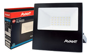 Refletor Slim 30W Azul Bivolt IP66 Preto Avant