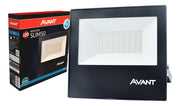 Refletor Led Slim 50w Azul Bivolt Ip65 a prova d'água Preto Avant