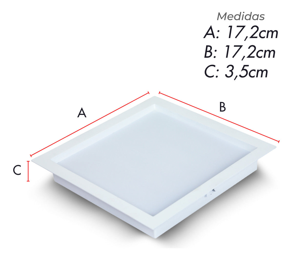 Painel Led Comfort Recuado 12w 4000k Branco Neutro  IP20 Bivolt Branco Avant