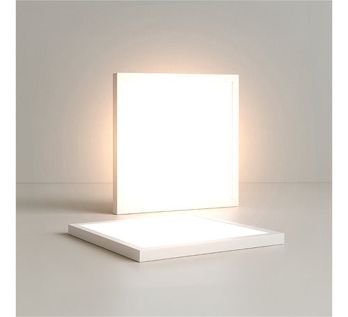 Painel Led Sobrepor 60w 1000x1000cm Plafon Quadrado Bivolt 3000k 4000k 6500k Grande Formato - Avant