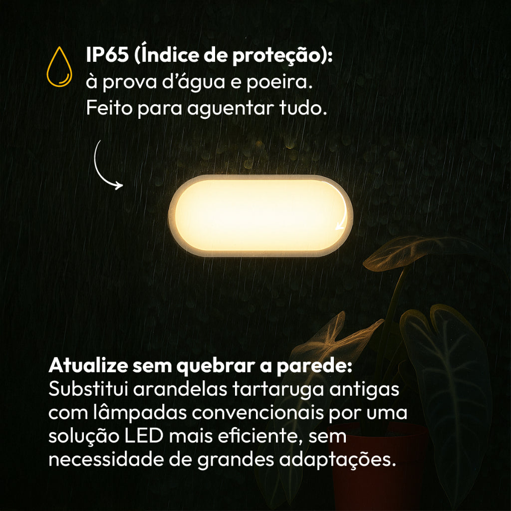 Arandela Hummer 20W 6500k Branco Quente Bivolt IP65 Branco Avant