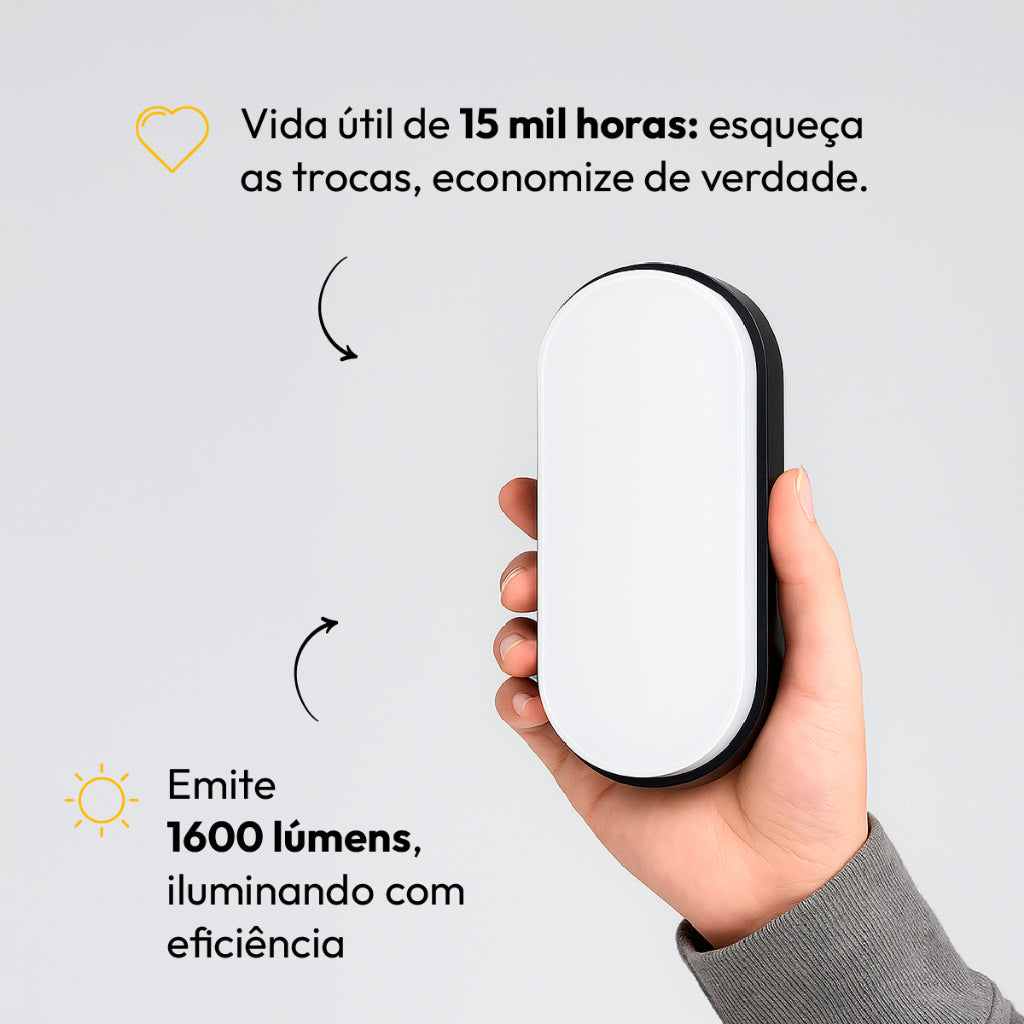 Arandela Hummer 20W 6500k Branco Quente Bivolt IP65 Branco Avant