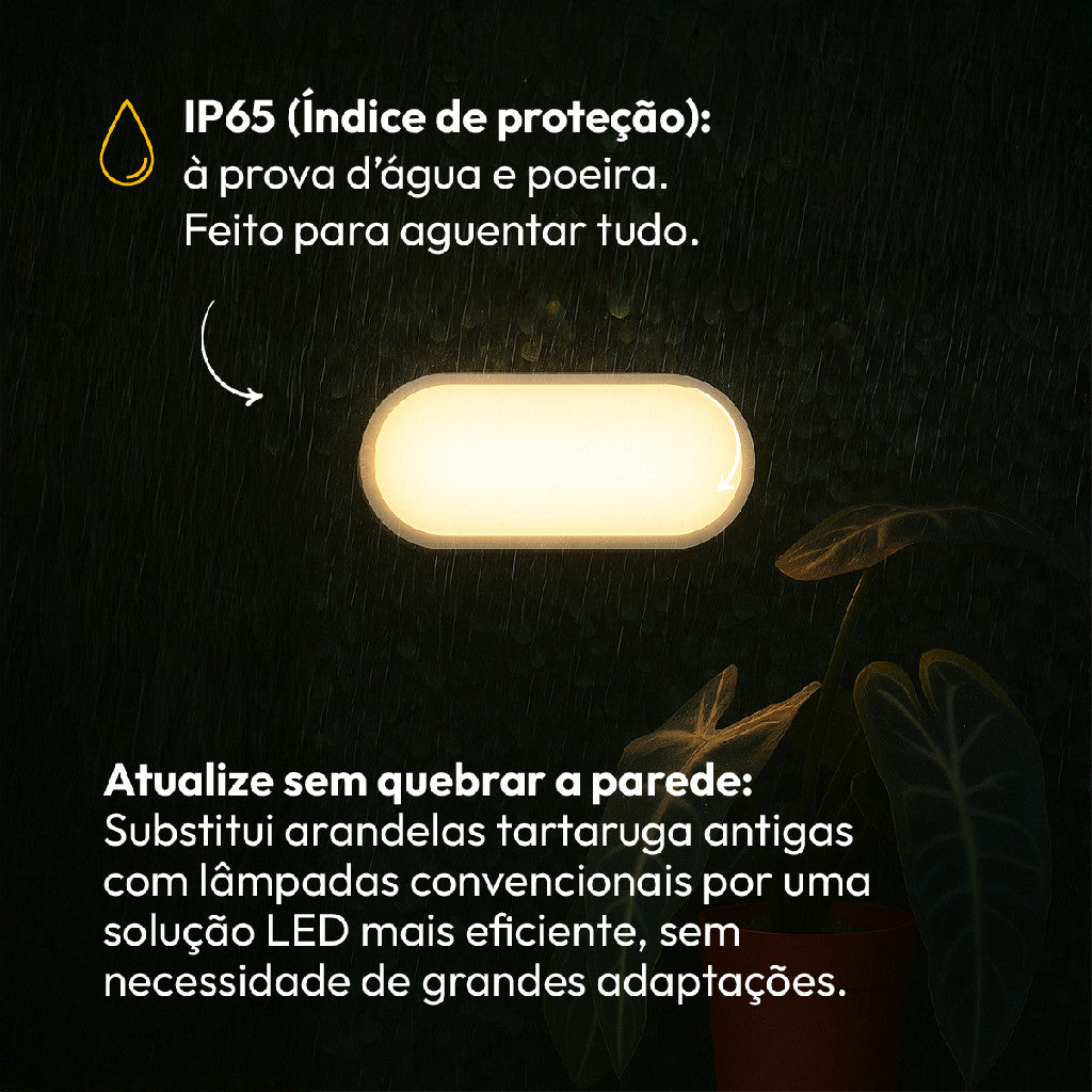 Arandela Hummer 20W 3000k Branco Quente Bivolt IP65 Branco Avant
