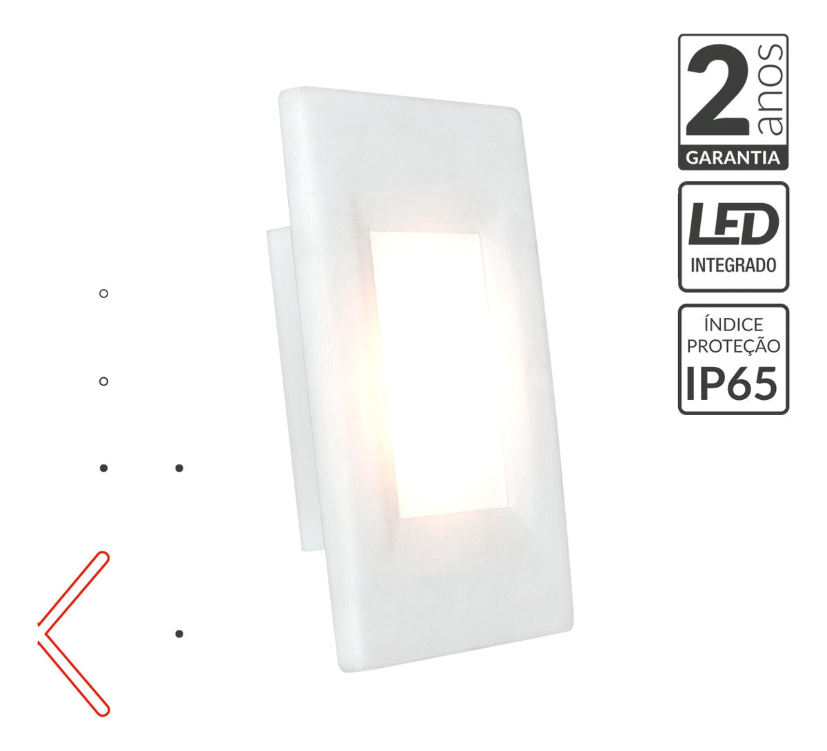 Balizador led Elegance 4x2 2w 3000K 110v/220v Ip65 Bf Deluxe