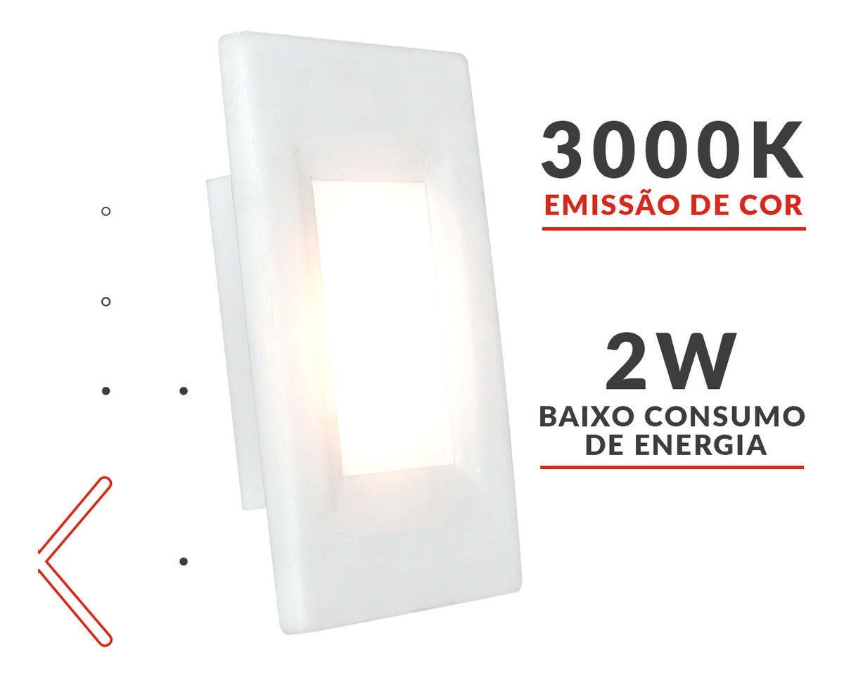 Balizador led Elegance 4x2 2w 3000K 110v/220v Ip65 Bf Deluxe