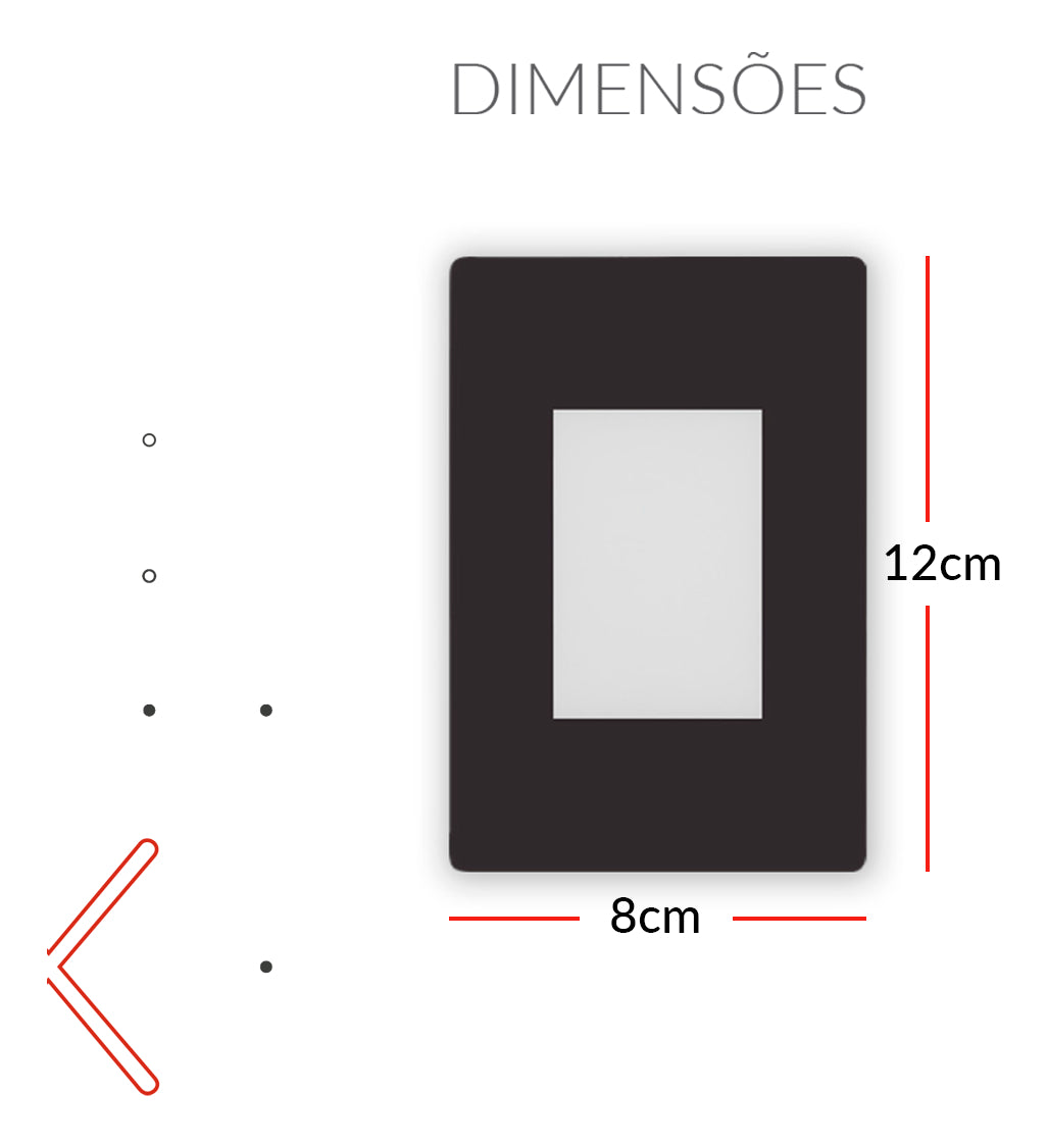 Balizador Led Elegance 4x2 2w 3000k Branco Quente Bivolt Ip65 Preto Avant