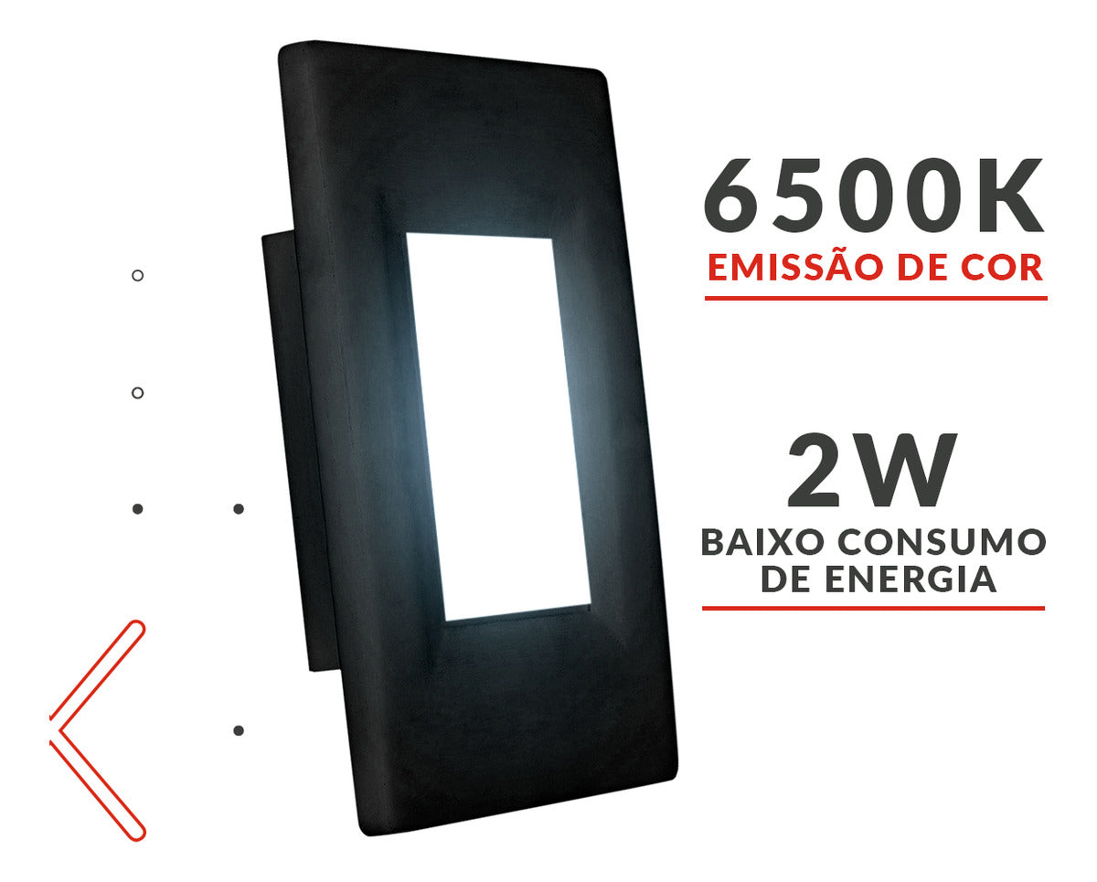 Balizador led Elegance 4x2 2w 6500K 110v/220v Ip65 Pf Deluxe