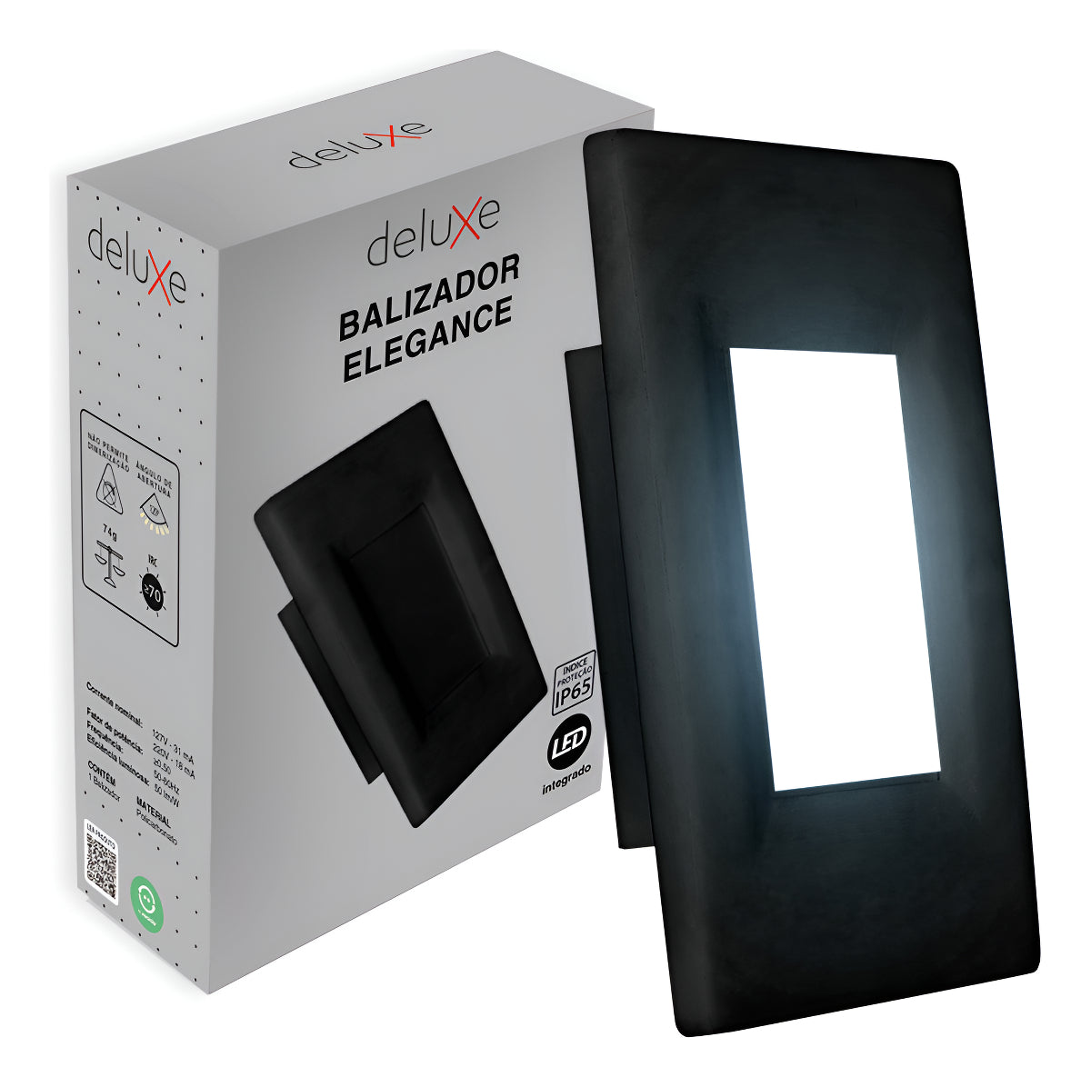Balizador led Elegance 4x2 2w 6500K 110v/220v Ip65 Pf Deluxe