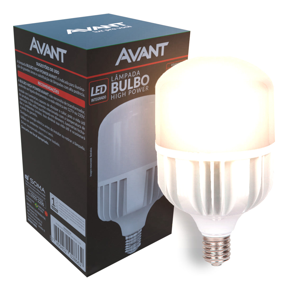 Lampada Led Bulbo Hp 200w 4000k Branco Neutro E40 110v/220v Ip20 Branco Cod: 789040871 Avant