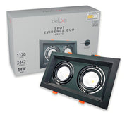 Spot Led Evidence Duo 14w 3000k/4000k/6500k IP20 Bivolt Preto Avant