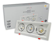 Spot Led Evidence Trio 21w 3000k/4000k/6500k IP20 Bivolt Branco Avant