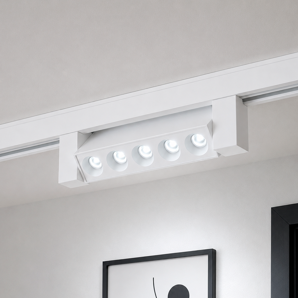Spot Led Trilho Authentic Dots 10w 6500k Branco Fosco Deluxe