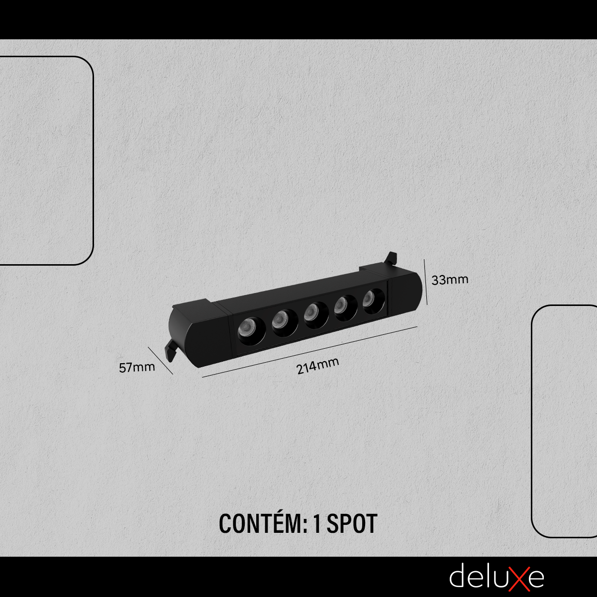 Spot Led Para Trilho Authentic Dots 10w 2700k Branco Quente IP20 Bivolt Preto Avant