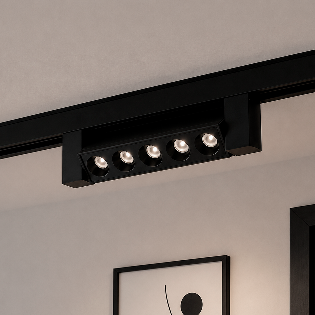 Spot Led Trilho Authentic Dots 10w 4000k Branco Neutro IP20 Bivolt Preto Avant