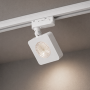 Spot Led Para Trilho Authentic Nobby 10w 4000k Branco Neutro Bivolt Quadrado Branco Deluxe