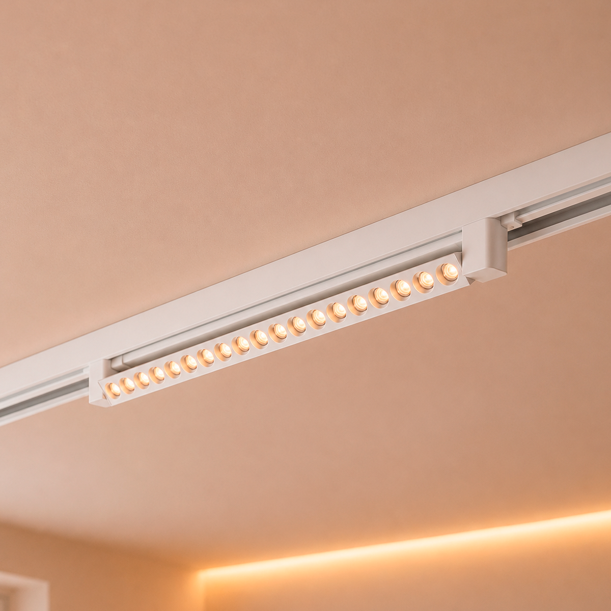 Spot Led Trilho Authentic Dots 40w 2700k Branco Fosco Deluxe