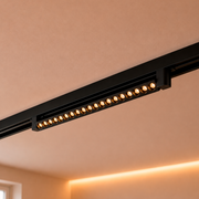 Spot Led Trilho Deluxe 40w Luz Branco Quente 2700k Preto
