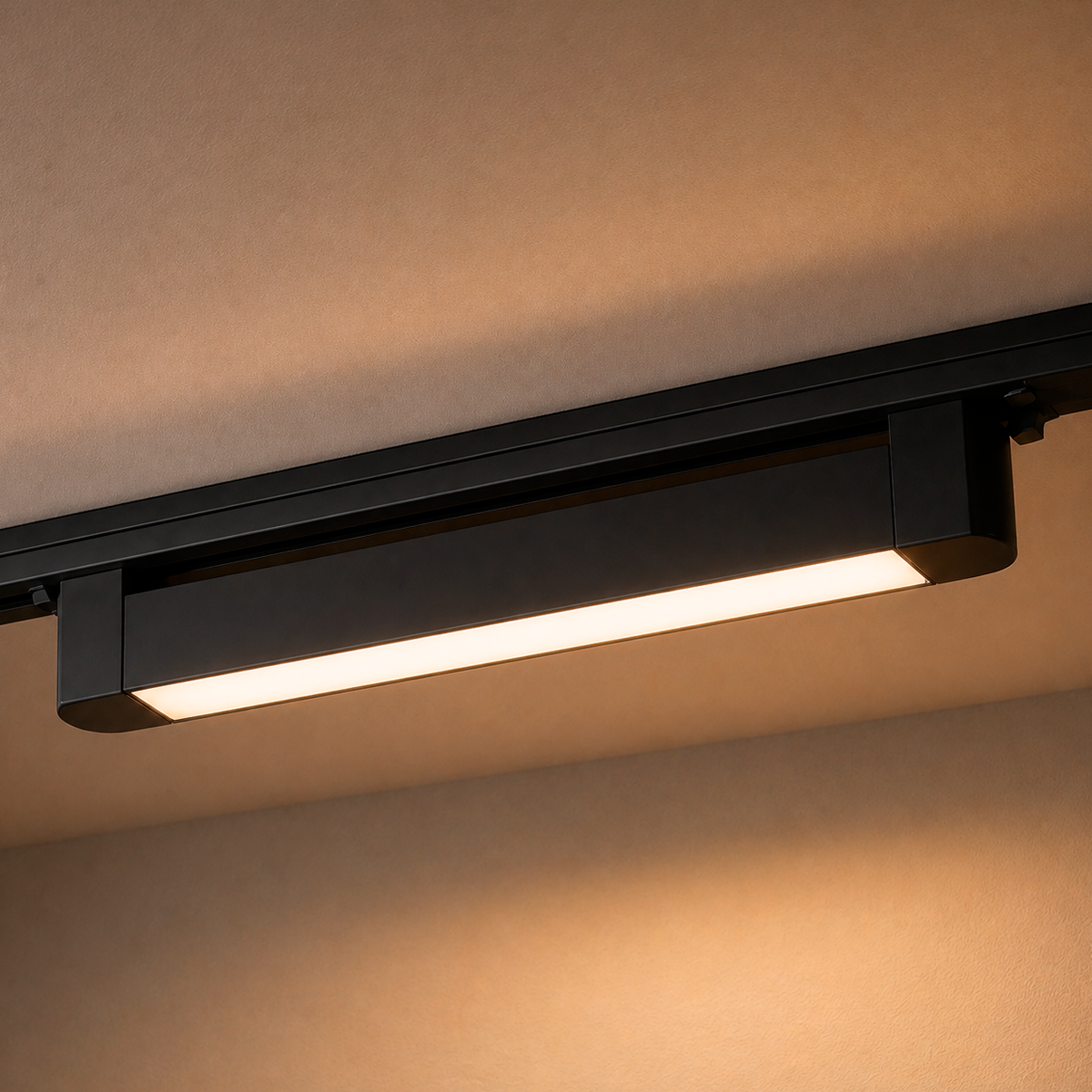Spot Led Trilho Authentic Linea 20w 2700k Branco Quente IP20 Bivolt Preto Avant
