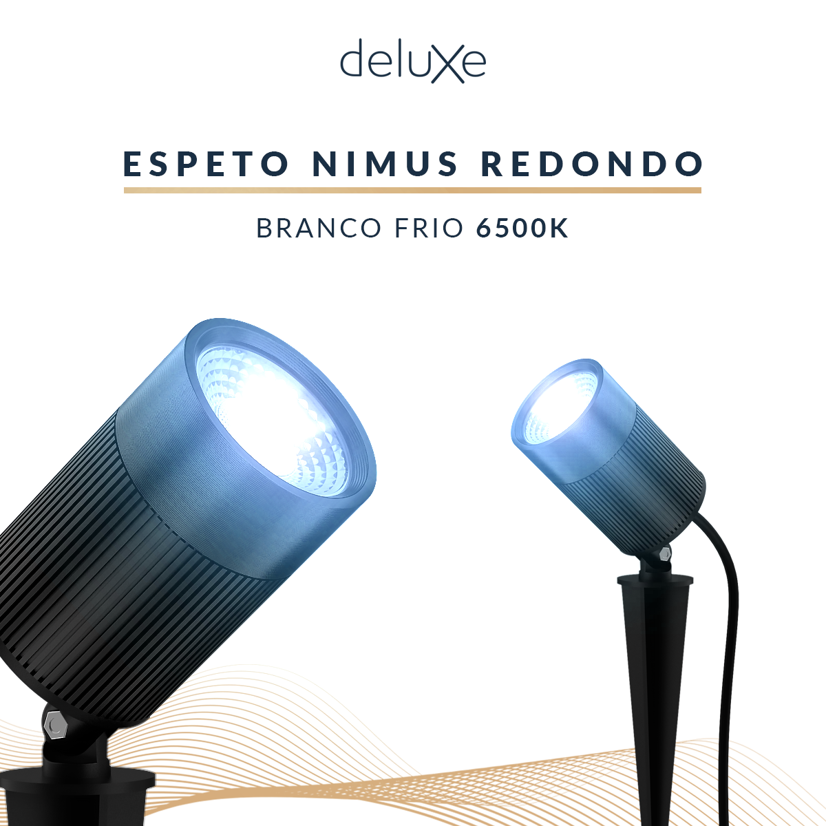 Espeto De Jardim Nimus Led 10w 6500k Branco Frio IP65 Bivolt Preto Avant