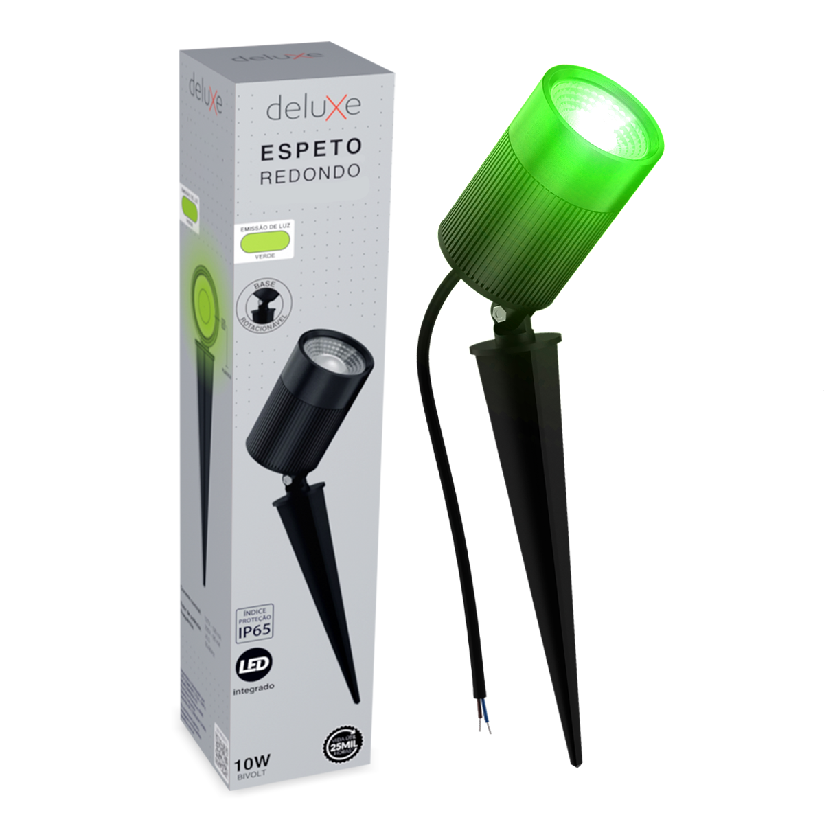 Espeto De Jardim Nimus Led 10w Verde IP65 Bivolt Preto Avant
