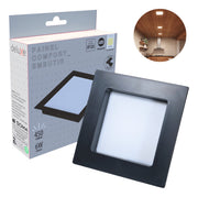 Painel Led Comfort Recuado 6w 4000k Branco Neutro IP20 Bivolt Preto Avant