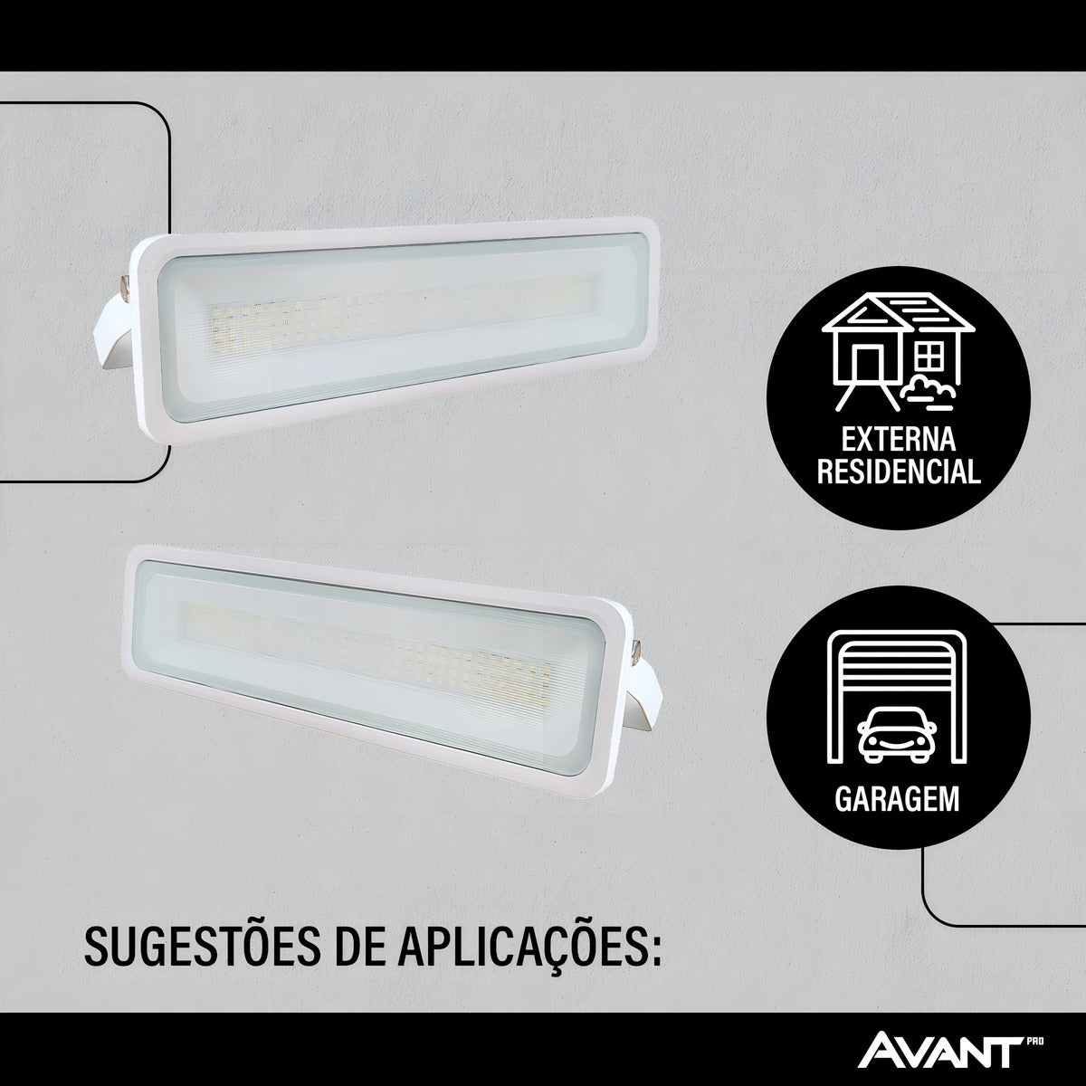 Refletor Led Facciata 50w 6500k Branco Frio Bivolt IP66 Branco Avant Pro