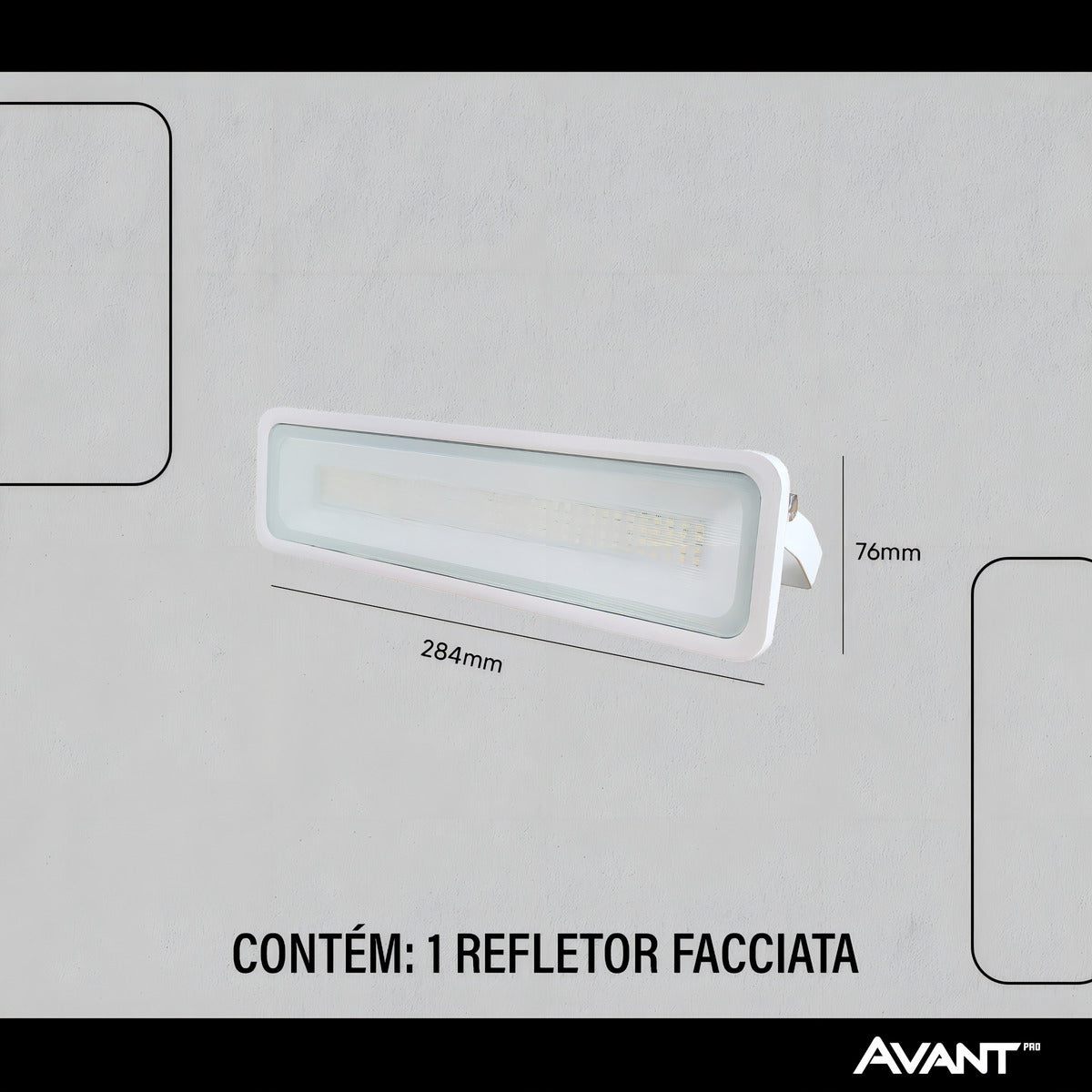 Refletor Led Facciata 50w 6500k Branco Frio Bivolt IP66 Branco Avant Pro