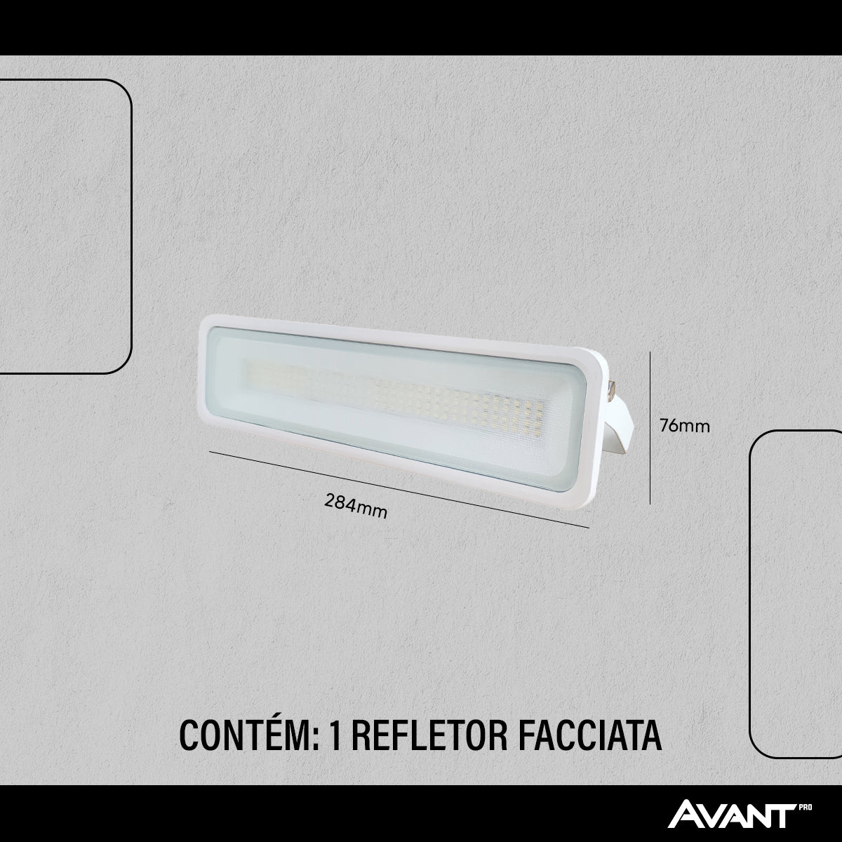 Refletor Led Facciata 50w 3000k Branco Quente Bivolt IP66 Branco Avant Pro
