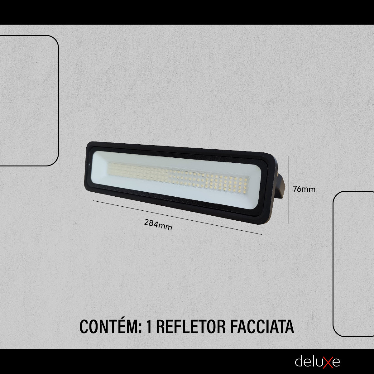 Refletor Led Facciata 50w 4000k Branco Neutro Bivolt IP66 Preto Avant Pro