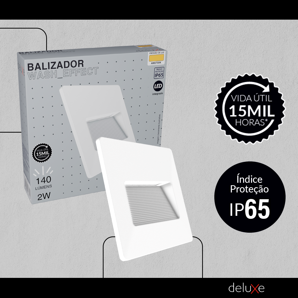 Balizador Led Effect 2w 2700k Branco Quente IP65 Bivolt Branco Avant