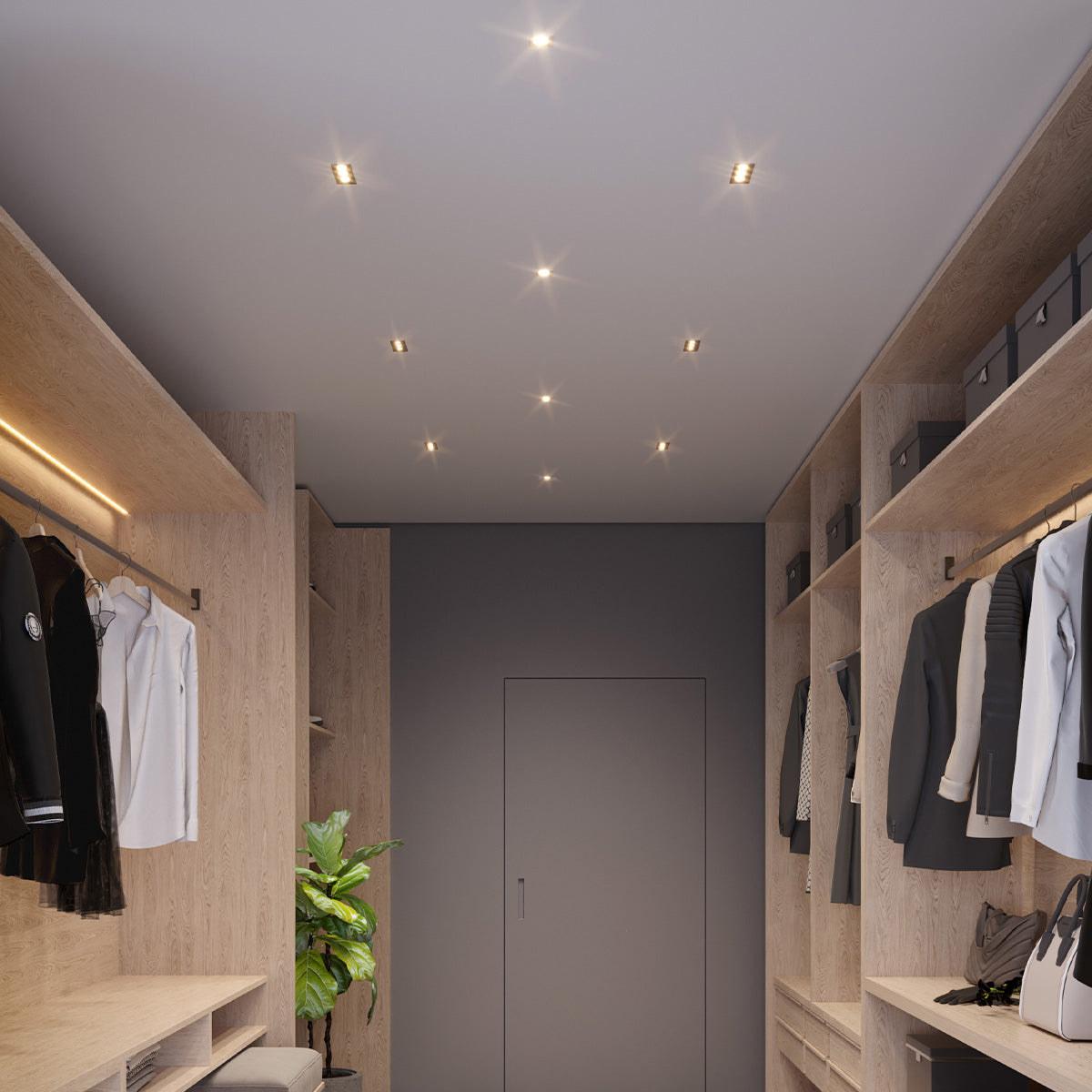 Spot Led Dots Redondo Embutir 20w 2700k/6500K IP65 Bivolt Branco Deluxe