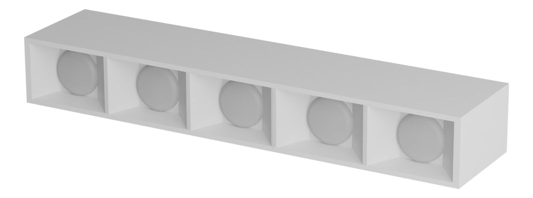 Spot Led Dots Quadrado Sobrepor 10w 2700k/6500k IP20 Bivolt Branco Avant