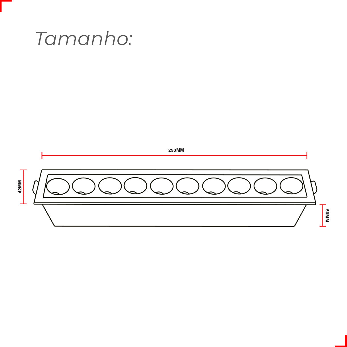 Spot Led Dots Quadrado Embutir 20w 2700k/6500K IP65 Bivolt Branco Deluxe