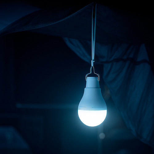 Lâmpada Led Pera Com Painel Solar 2W 6500k Branco Frio Autonomia Até 8h Avant