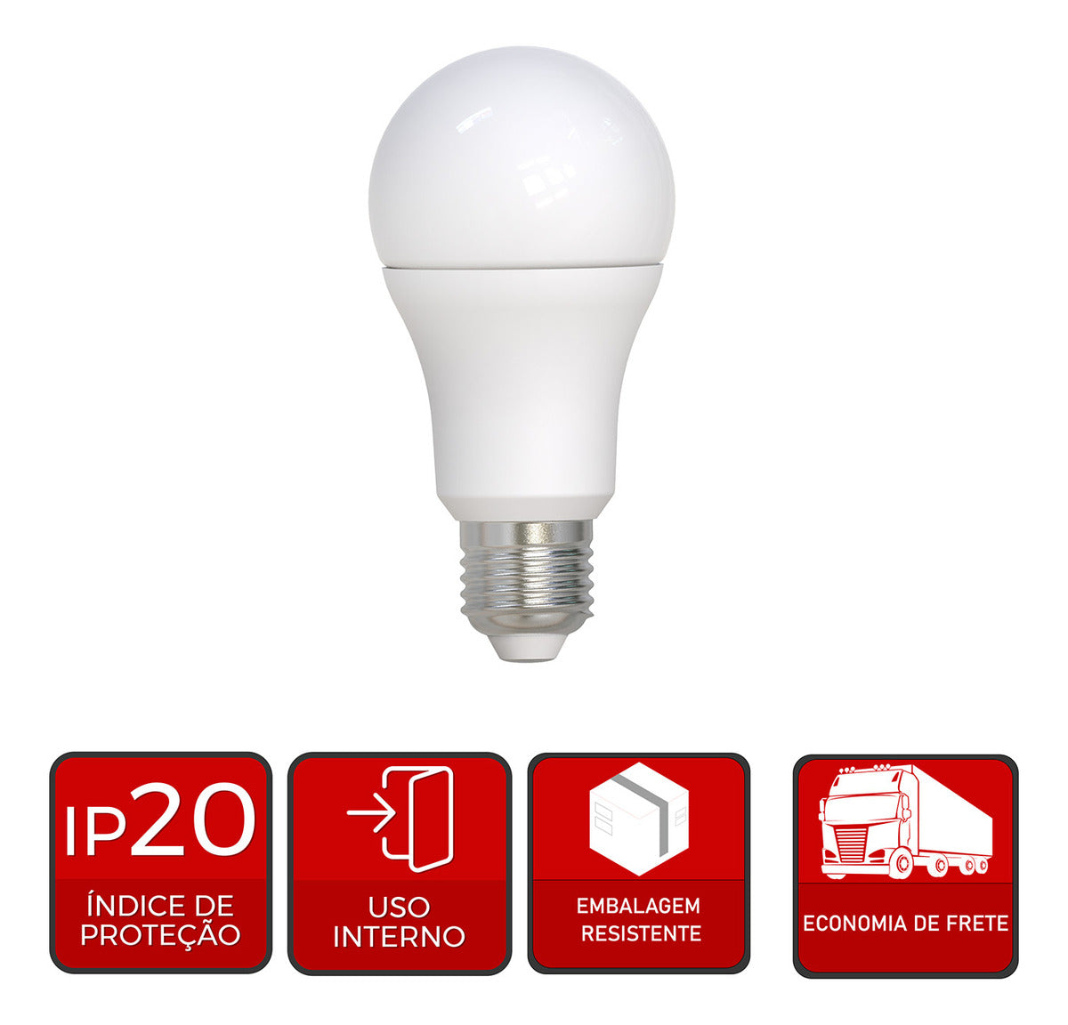 Lampada Led Pera 9w 6500k Branco Frio E27 IP20 Bivolt Branco Avant