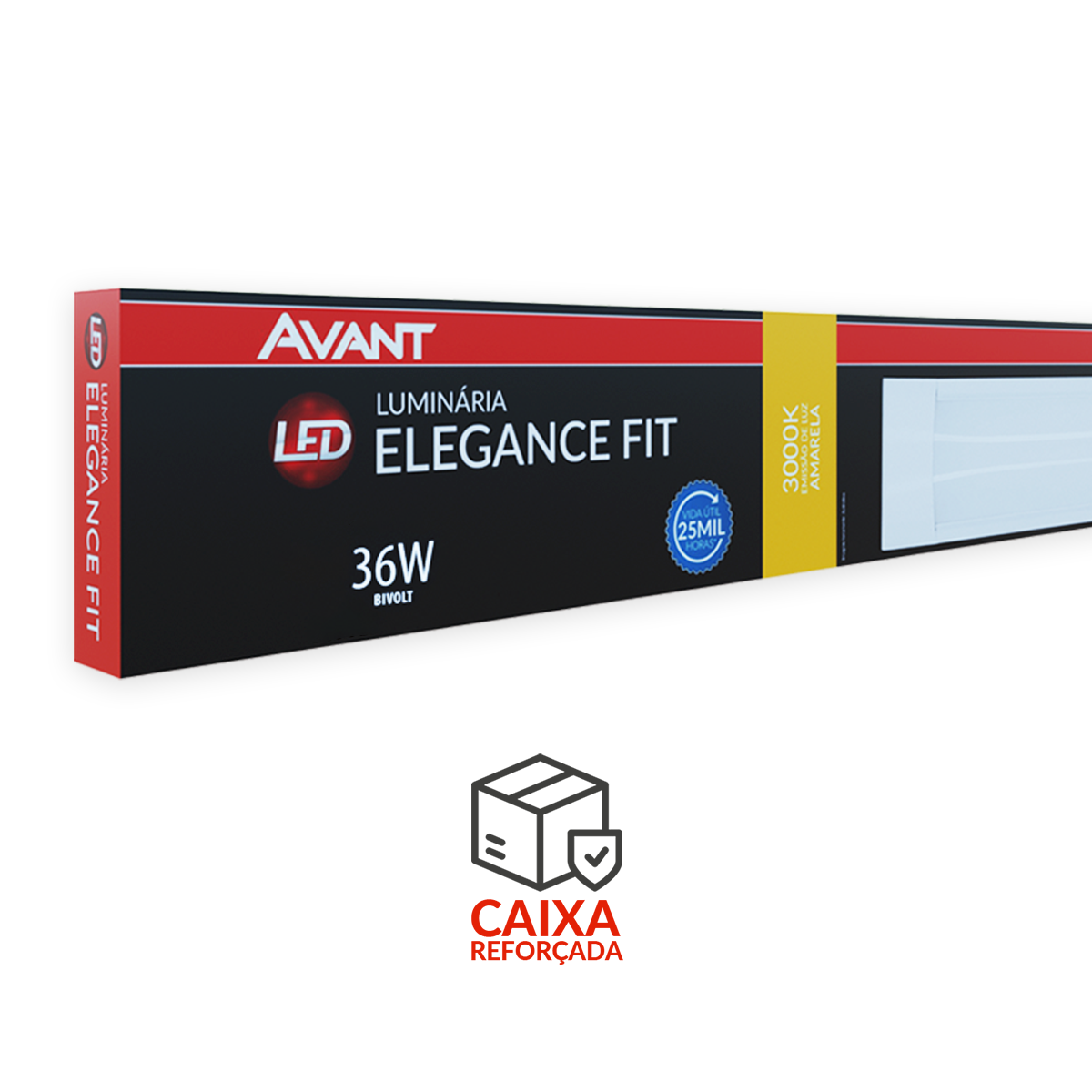 Luminaria Led Elegance Fit 36W 3000k 110v/220v Branco Avant