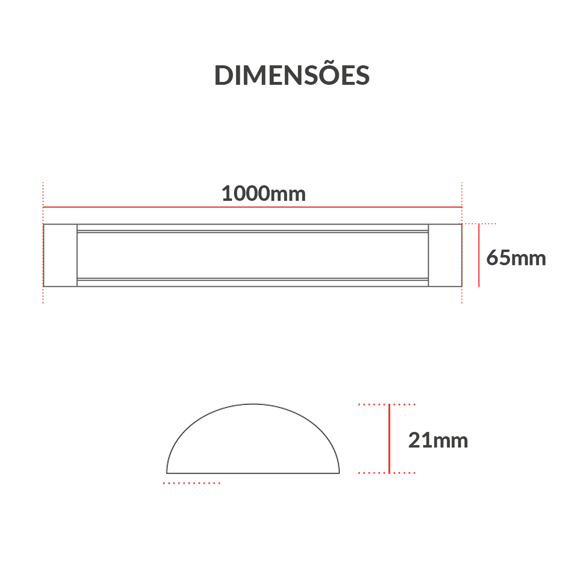 Luminaria Led Elegance Fit 36W 3000k 110v/220v Branco Avant