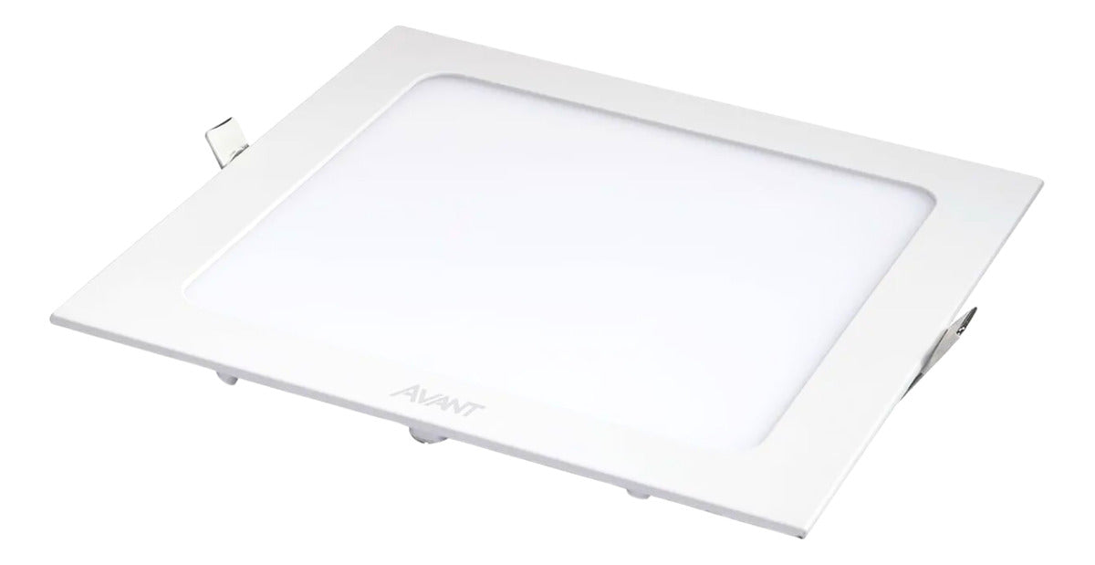 Painel Pop Embutir 24W 4000k Branco Neutro Bivolt 28,6cm Quadrado Branco Avant