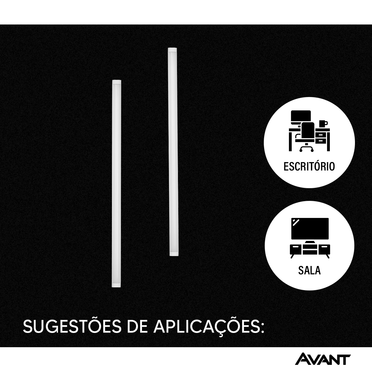 Luminária Led Elegance Fit 100W 6500K Branco Frio Bivolt Branco Avant