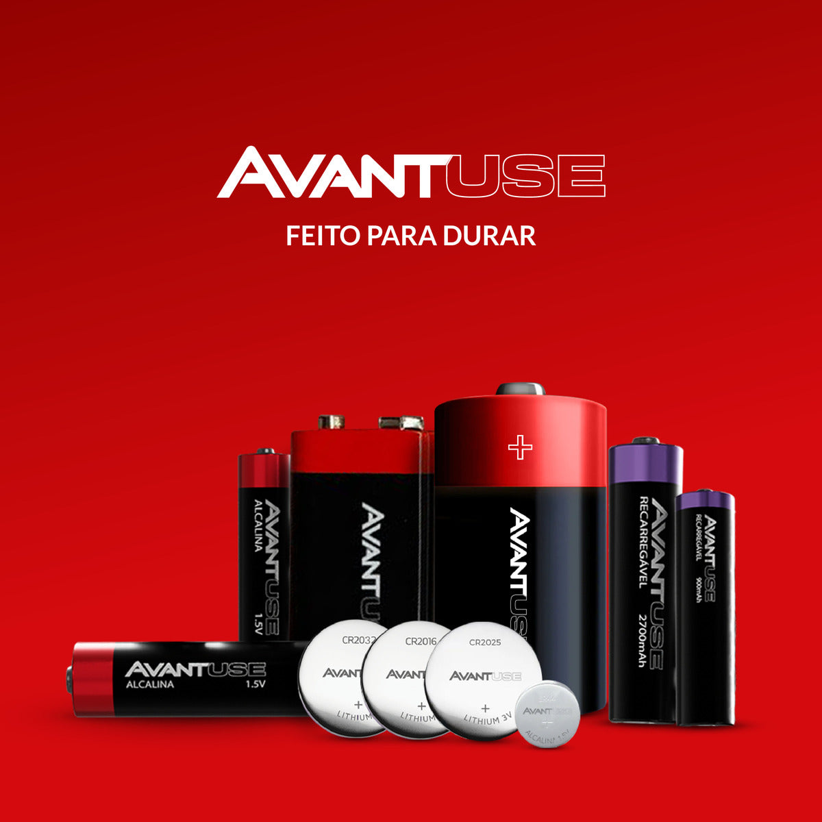 Kit 4 Pilhas Alcalina Pequena AA 1.5v Avant Use