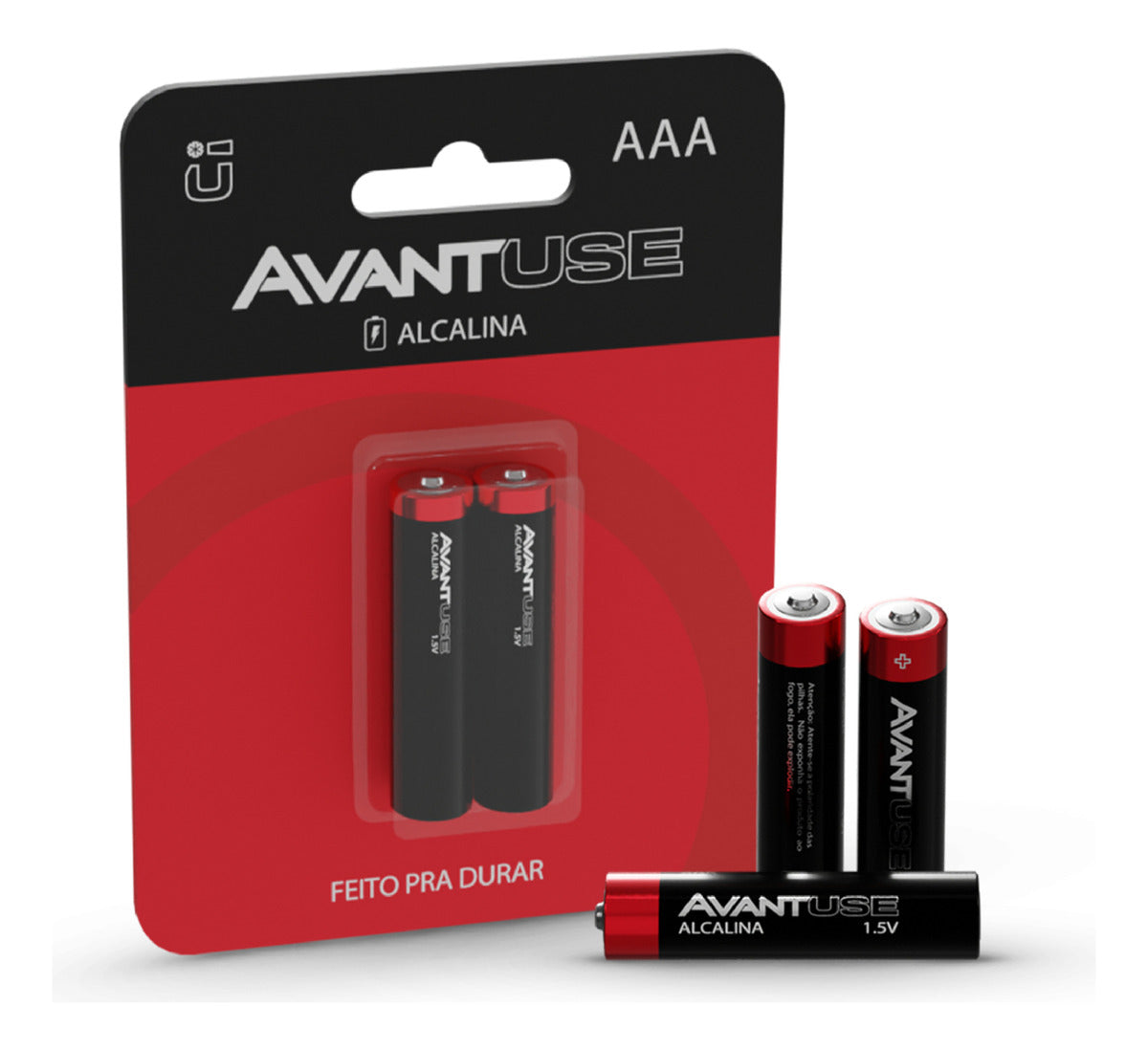 Kit 2 Pilhas Alcalina Palito AAA 1.5v Avant Use