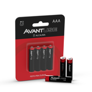 Kit 4 Pilhas Alcalina Palito AAA 1.5v Avant Use