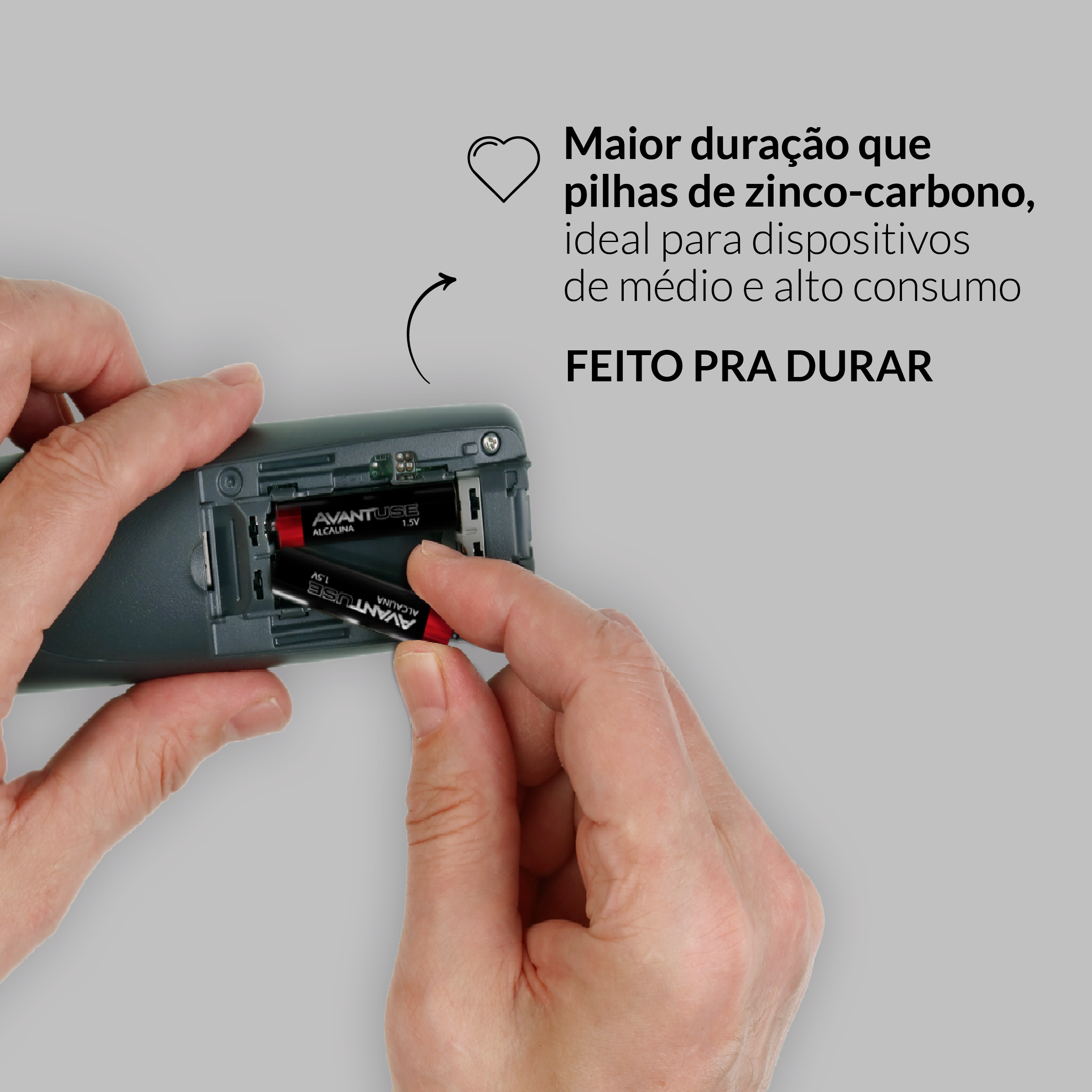 Kit 4 Pilhas Alcalina Palito AAA 1.5v Avant Use